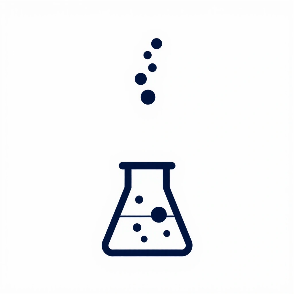 Icono de laboratorio simbolizando investigación y calidad