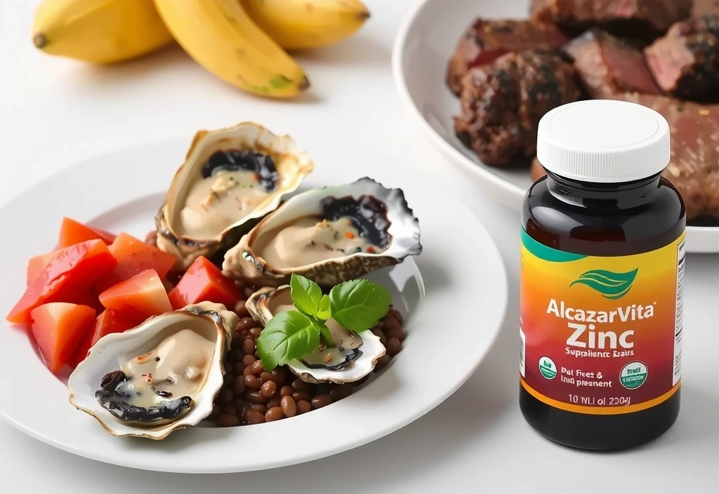 Alimentos ricos en Zinc y suplemento de Alcazarvitacv