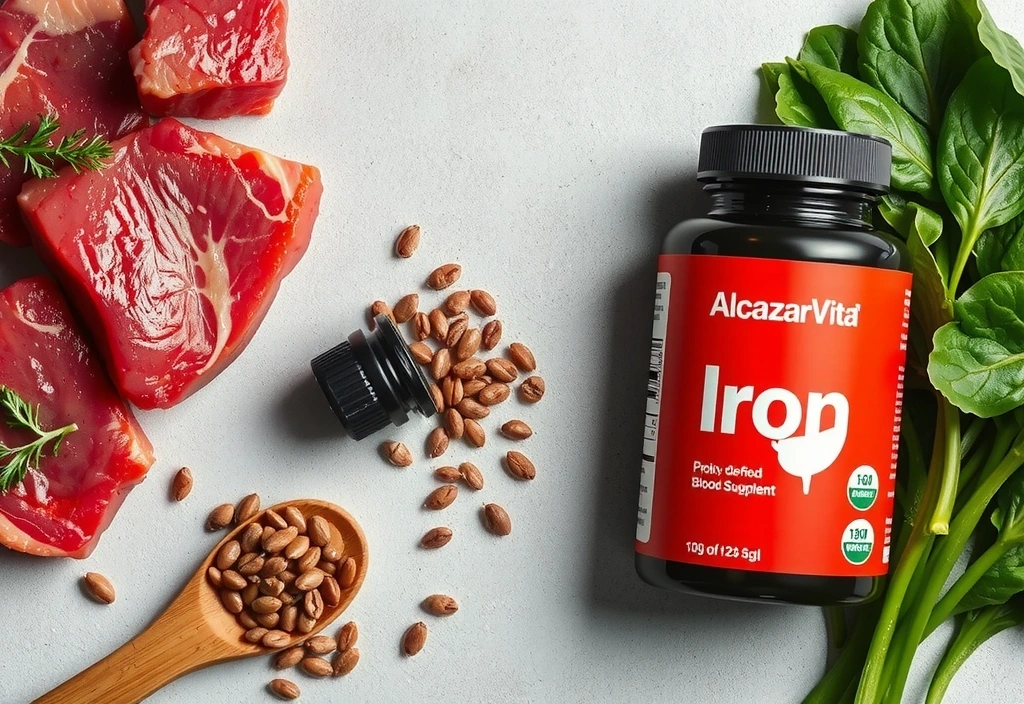 Alimentos ricos en Hierro y suplemento de Alcazarvitacv